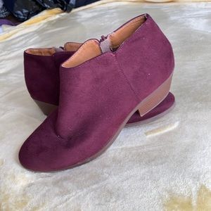 Maroon Booties